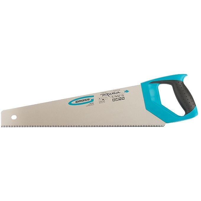 Ножовка по дереву PIRANHA, калений зуб 3D, 7-8TPI, 2-компонентная рукоятка, 450мм