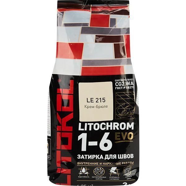 LITOCHROM 1-6 EVO LE 215 крем брюле 2кг