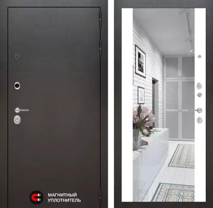 Входная дверь SILVER с Зеркалом Максимум