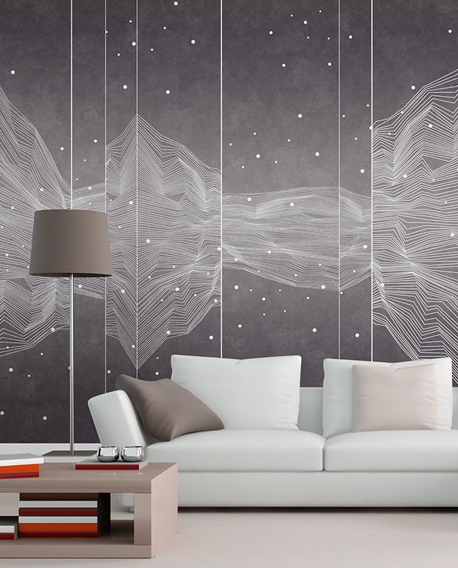 Фреска Графика Геометрия. Абстракция. Лофт.  ag0375