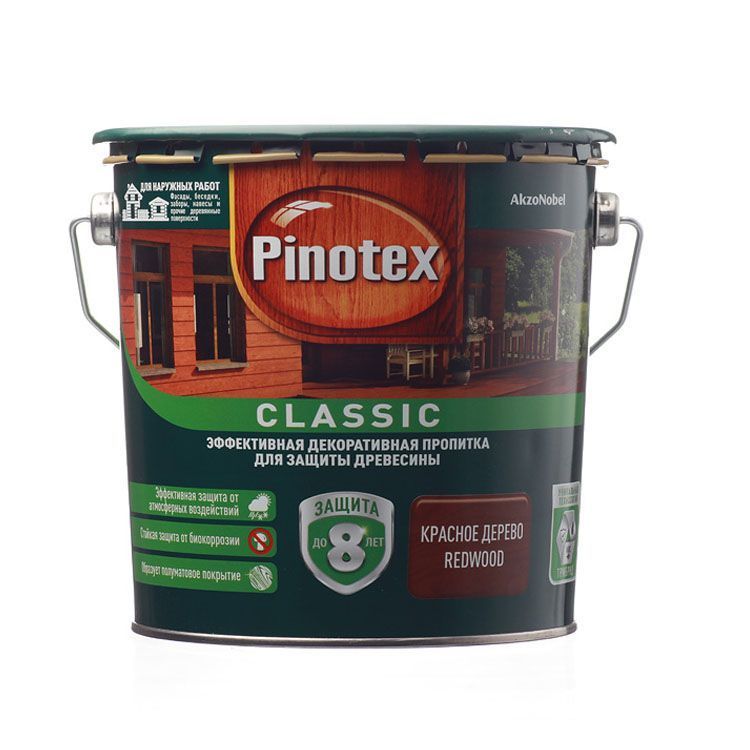 Пропитка Pinotex Classic (Рябина), 9 л