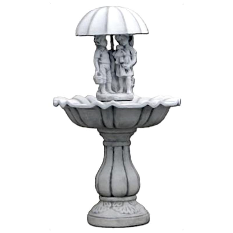 Фонтан современный "Дети под зонтиком" артикул S107024