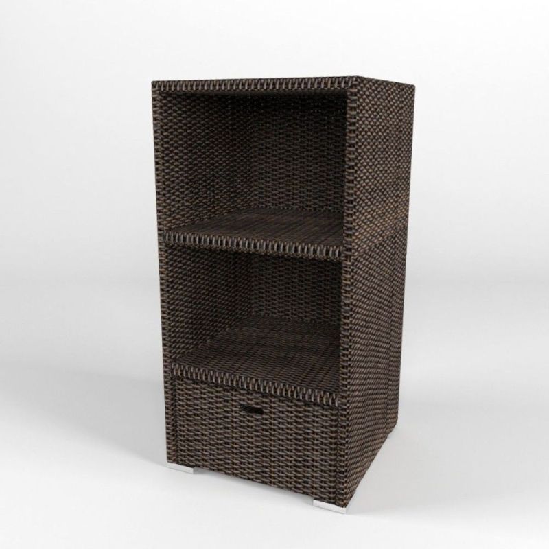 Стеллаж 3 секции 1 ящик, малый "Малага"