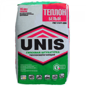 Гипсовая штукатурка Теплон Юнис, белая, 30кг