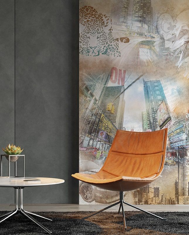 Фреска Графика New York-город контрастов.  ag0078