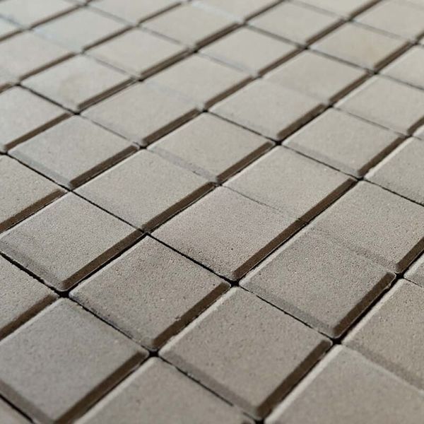 Тротуарная плитка STEINGOT Квадрат Белый Верхний прокрас 60 мм