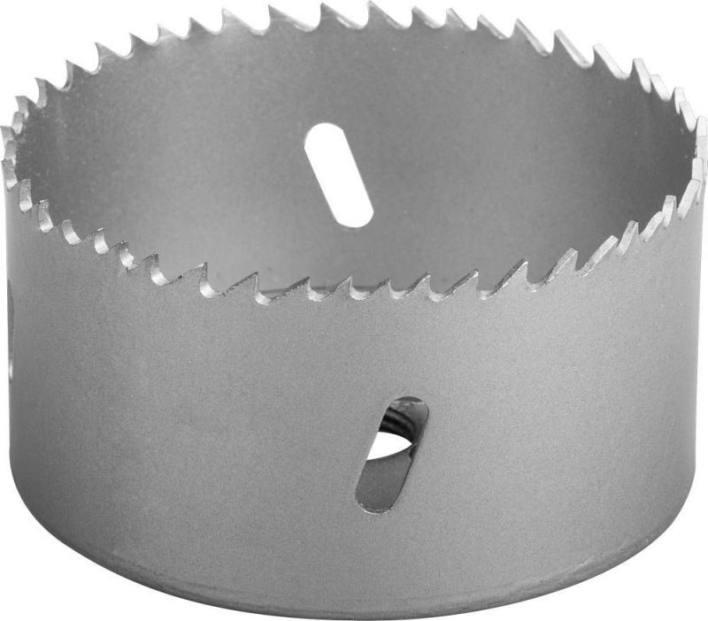 Коронка биметаллическая, быстрорежущая сталь, глубина сверления до 38мм, d-83мм, ЗУБР