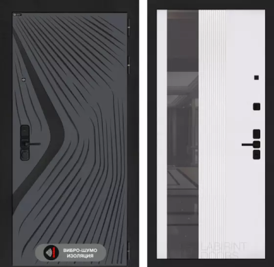 Входная дверь Леолаб с Зеркалом 32 тонированным