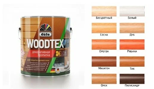 Dufa Woodtex Алкидная пропитка с твердым воском (Дуб), 3 л