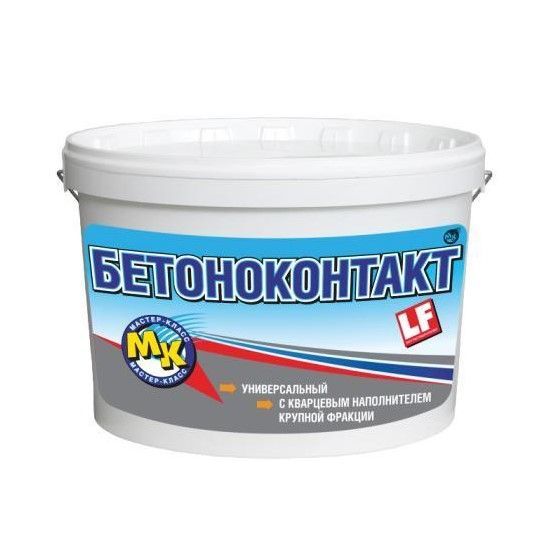 Бетоноконтакт грунт Master-Klass с крупным кварцевым наполнителем, 5 кг
