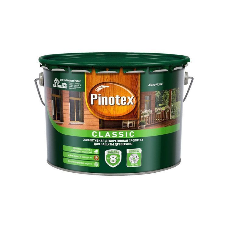 Пропитка Pinotex Classic (Калужница), 9 л