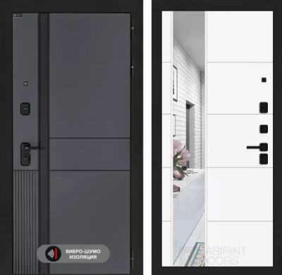 Входная дверь Эволаб с зеркалом 19