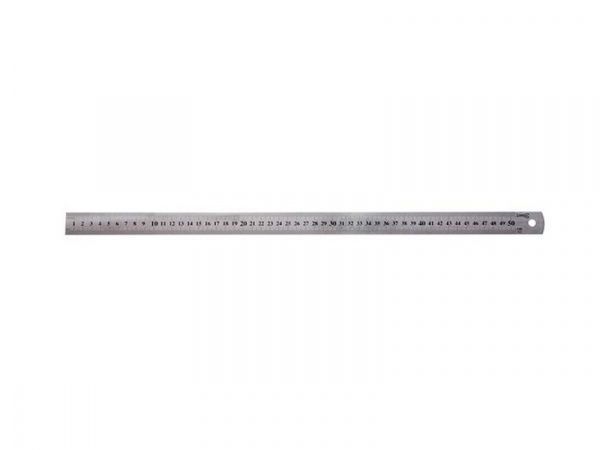 Линейка двусторонняя, металлическая, 300 мм