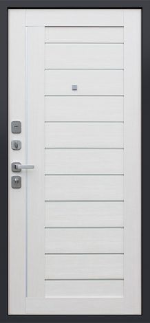 Стальная дверь Дуэт «Белая лиственница» АСД