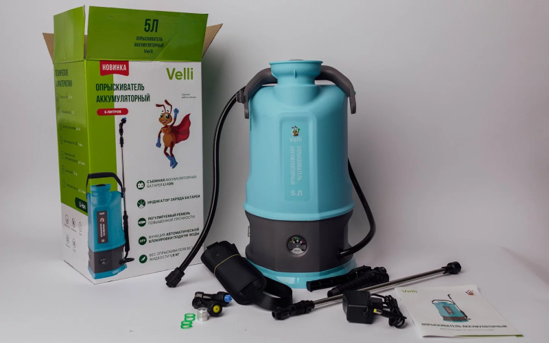 опрыскиватель аккумуляторный Velli 5л