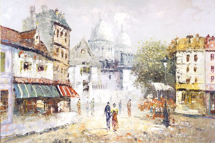 Фреска Парижская улица