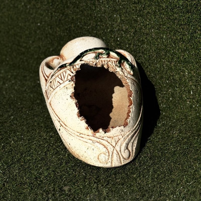 Амфора мини лежачая с ящерицей