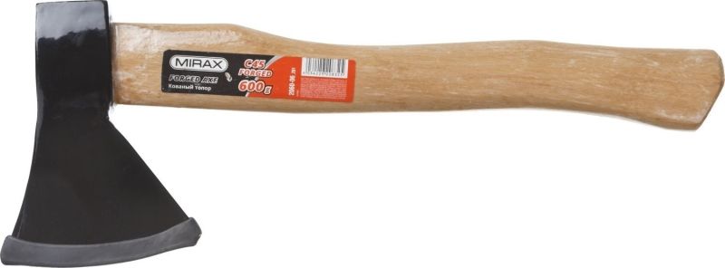 Топор MIRAX кованый с деревянной рукояткой, 600г