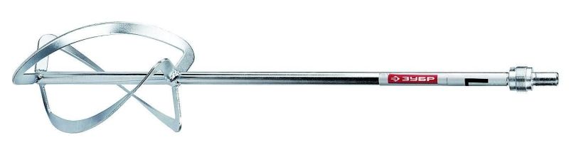 Насадка, ЗУБР ЗМРН-2-220, для миксера ЗМР-1350Э-2, резьба 27x1.5 мм, d=220 мм, L=570 мм, комплект насадок 2 шт.