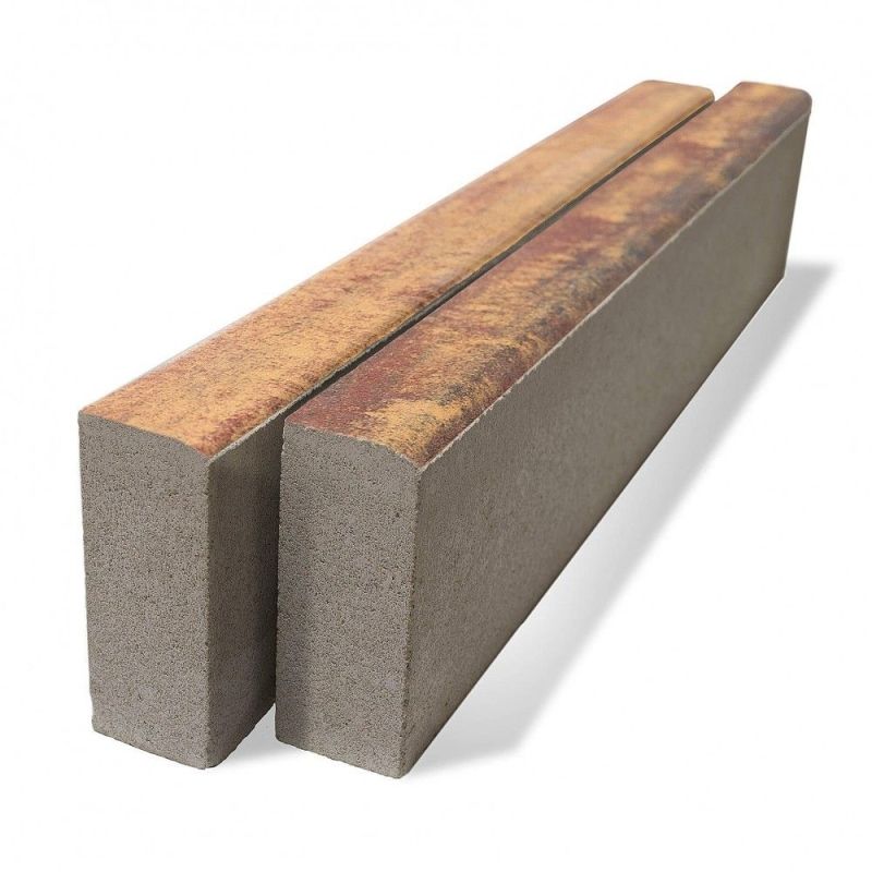 Бордюр тротуарный BRAER БР 100.20.8  Мальва Верхний прокрас