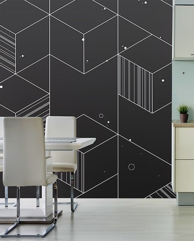 Фреска Графика Геометрия. Современное искусство.  ag0366