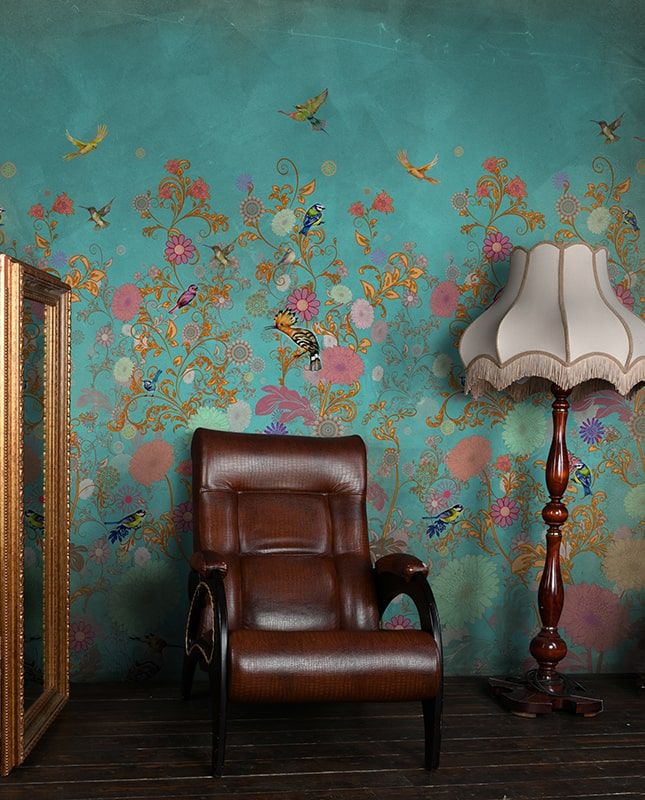 Фреска Графика Цветочная лужайка. ag0116