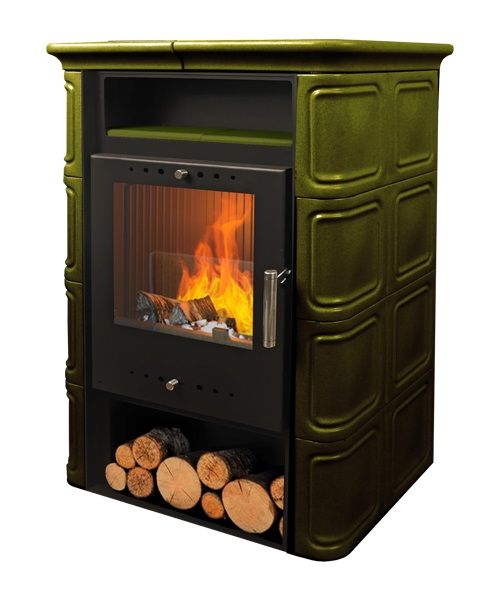 Печь-камин "NORDflam" VERA GREEN 6 кВт