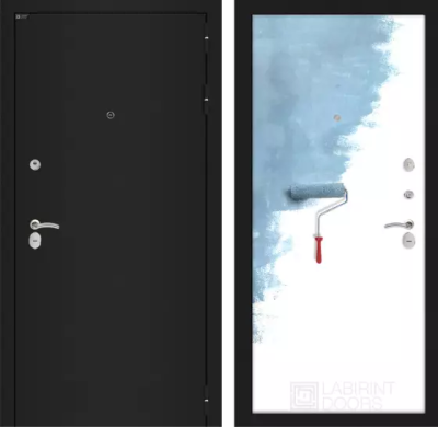 Входная дверь Классик шагрень черная  28