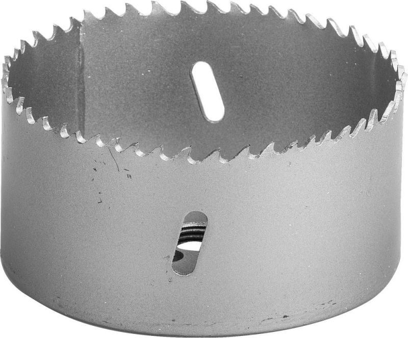 Коронка биметаллическая, быстрорежущая сталь, глубина сверления до 38мм, d-95мм, ЗУБР