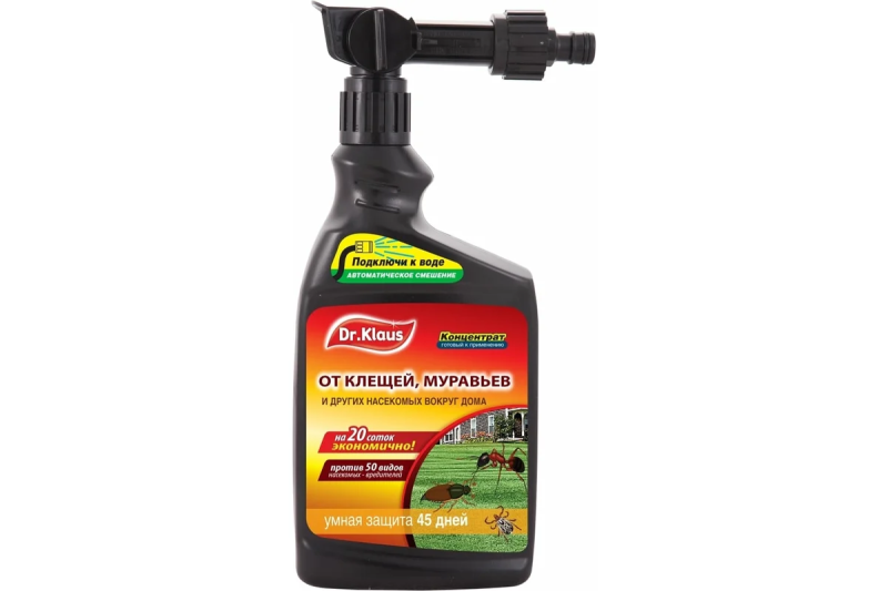 Эжектор концентрат от муравьев, клещей и других насекомых Dr.Klaus 1 л