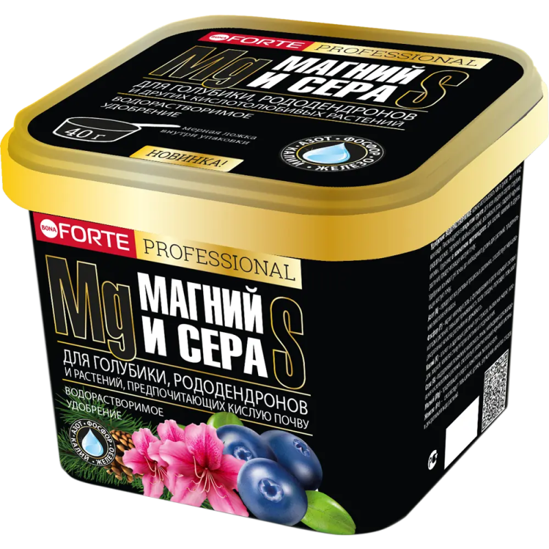 Удобрение минеральное водорастворимое для Голубики и кислолюбивых растений Bona Forte 1 л