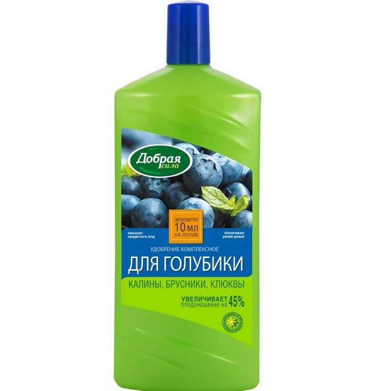 Удобрение органо-минеральное жидкое для голубики Добрая сила 1 л