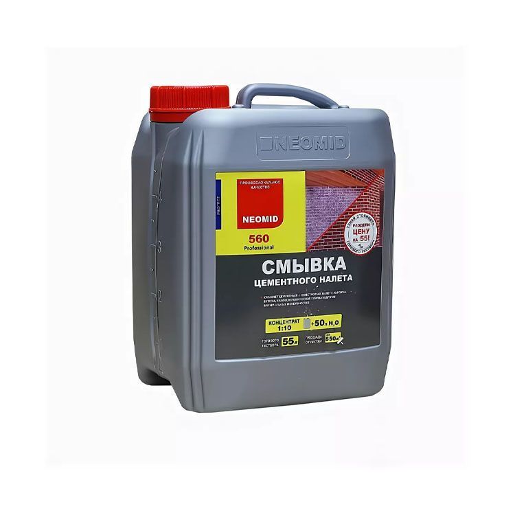 Очиститель цементного налета Neomid 560, 5 л