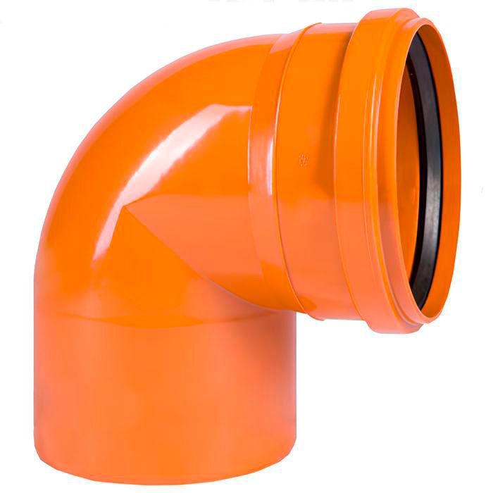 Отвод канализационный наружный Ø110 мм. 87°