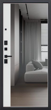 Стальная дверь «Бриг с зеркалом» для квартиры АСД