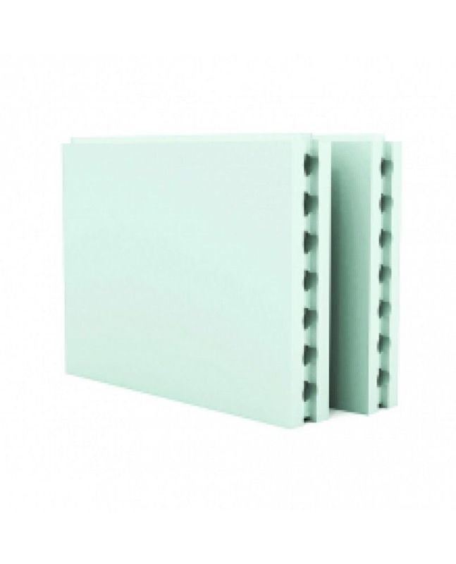 Плита пазогребневая Гипсополимер 667х500х80 мм, Пустотелое