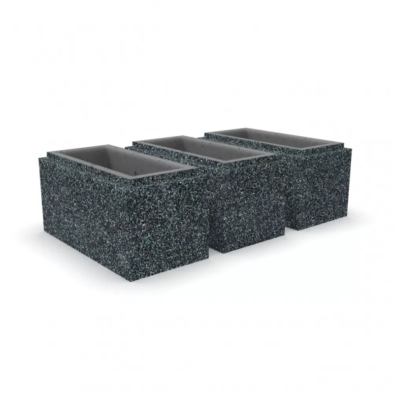 Блок столбовой Габбро Диабаз 400х200х200 мм