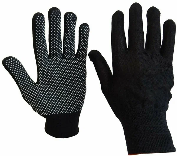 Перчатки нейлон микроточка 175 черные