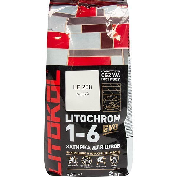 LITOCHROM 1-6 EVO LE 200 белый 2кг