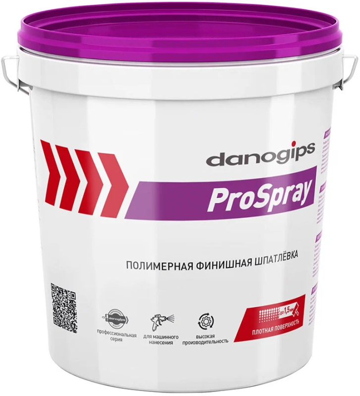 Шпатлевка Danogips Pro Spray полимерная 15 л/25 кг
