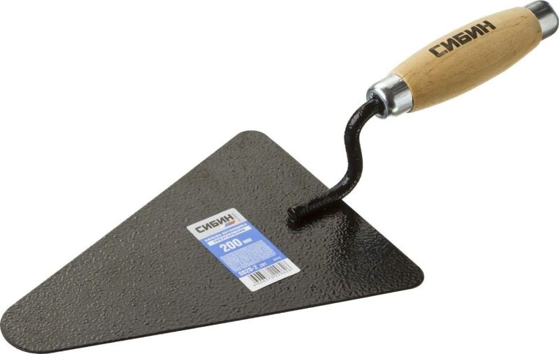 Кельма бетонщика СИБИН с деревянной усиленной ручкой, КБ