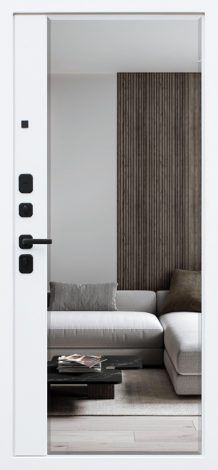 Стальная дверь «Ливерпуль с зеркалом» для квартиры АСД