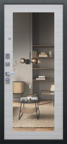 Стальная дверь Next 1 с зеркалом «Акация светлая» АСД