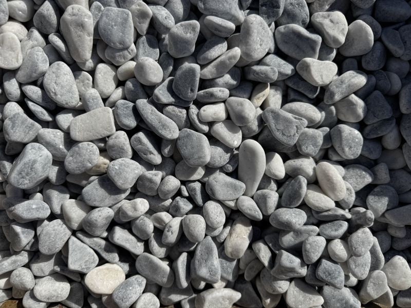 Серый мрамор галтованный 5-15 мм