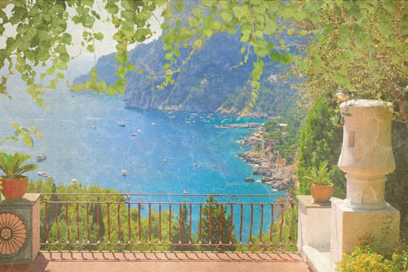 Фреска Старое фото залива