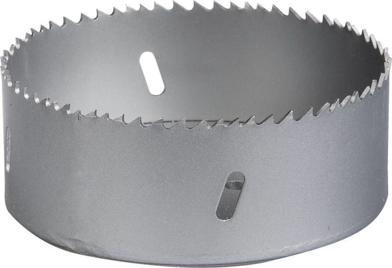 Коронка биметаллическая, быстрорежущая сталь, глубина сверления до 38мм, d-105мм, ЗУБР