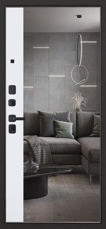 Стальная дверь ‭Scandi с зеркалом АСД