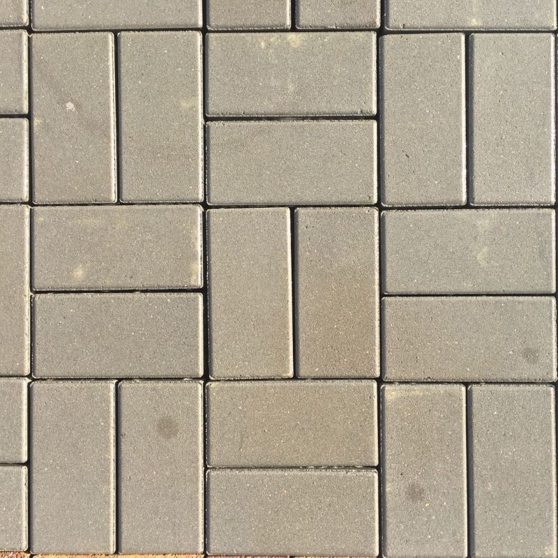 Плитка тротуарная ВЫБОР Прямоугольник гладкий Белый Верхний прокрас 60 мм