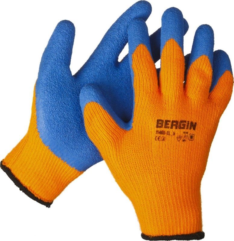 Перчатки утепленные Урал, акриловые, с рельефным латексным покрытием, 10 класс, сигнальный цвет, L-XL, ЗУБР Профессионал