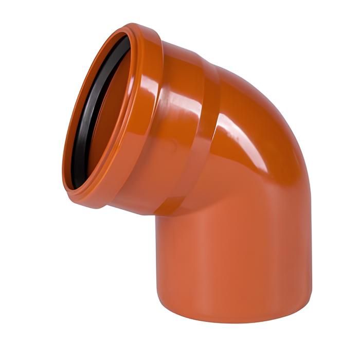 Отвод канализационный наружный Ø110 мм. 45°